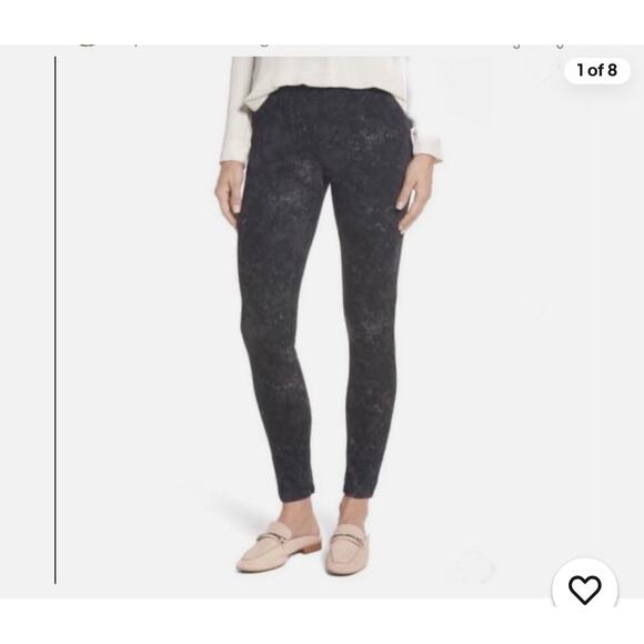 NEW SPANX‎ Women's Gray Marble High Rise Jean-Ish Leggings Size XL - Picture 1 of 8